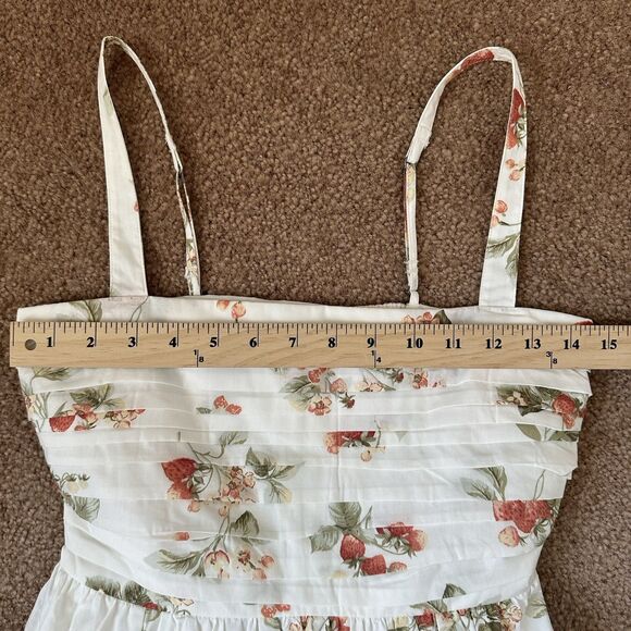 NEW Abercrombie & Fitch Women’s Emerson Poplin Midi Dress in Strawberry Print XS - Picture 11 of 16